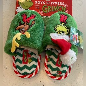 Grinch Christmas slippers